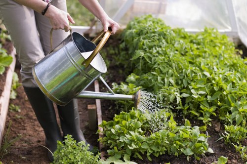 Pruning and planting flowers in a Dulwich garden